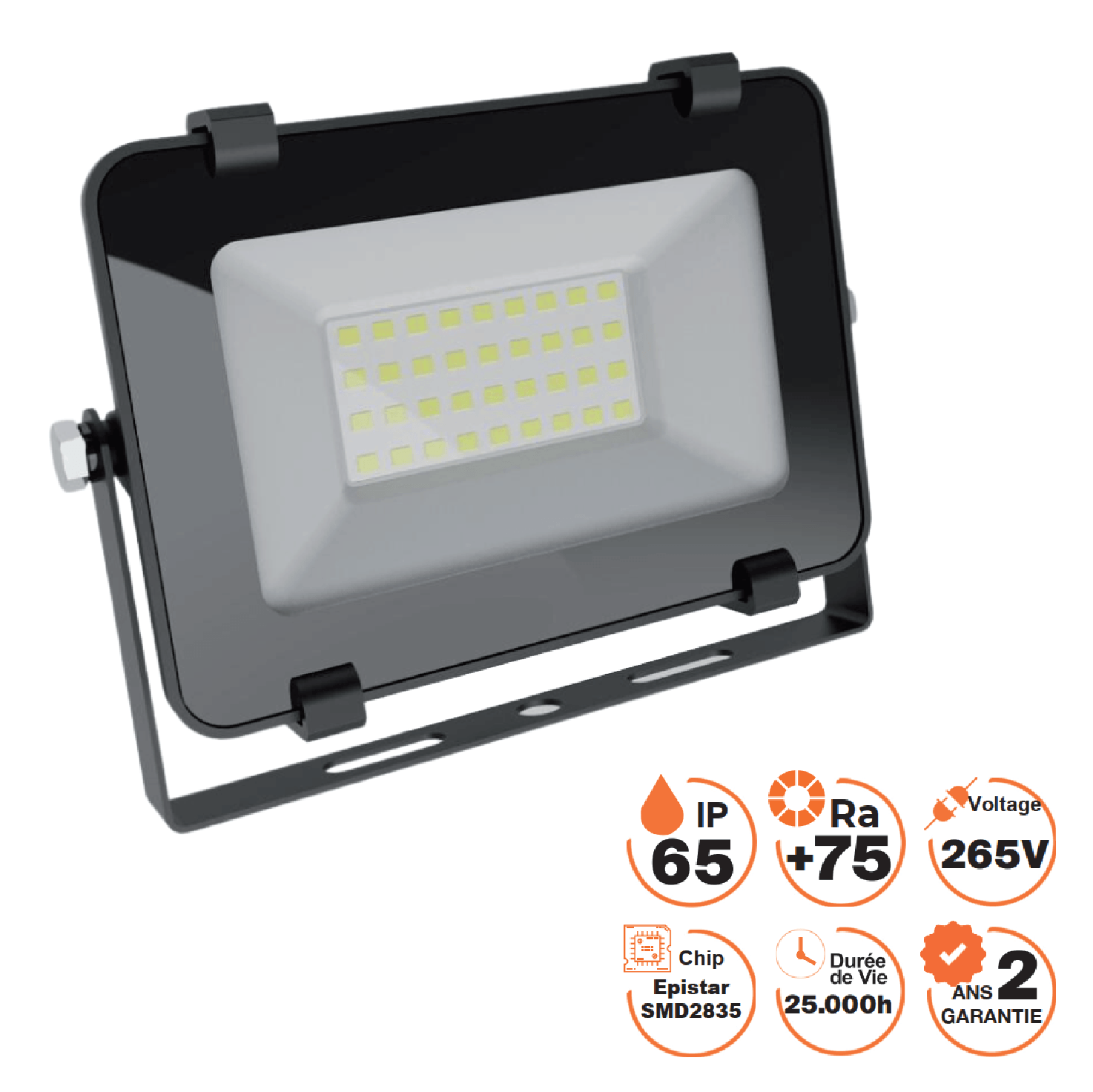 Projecteur LED 10W (3000k blanc chaud)